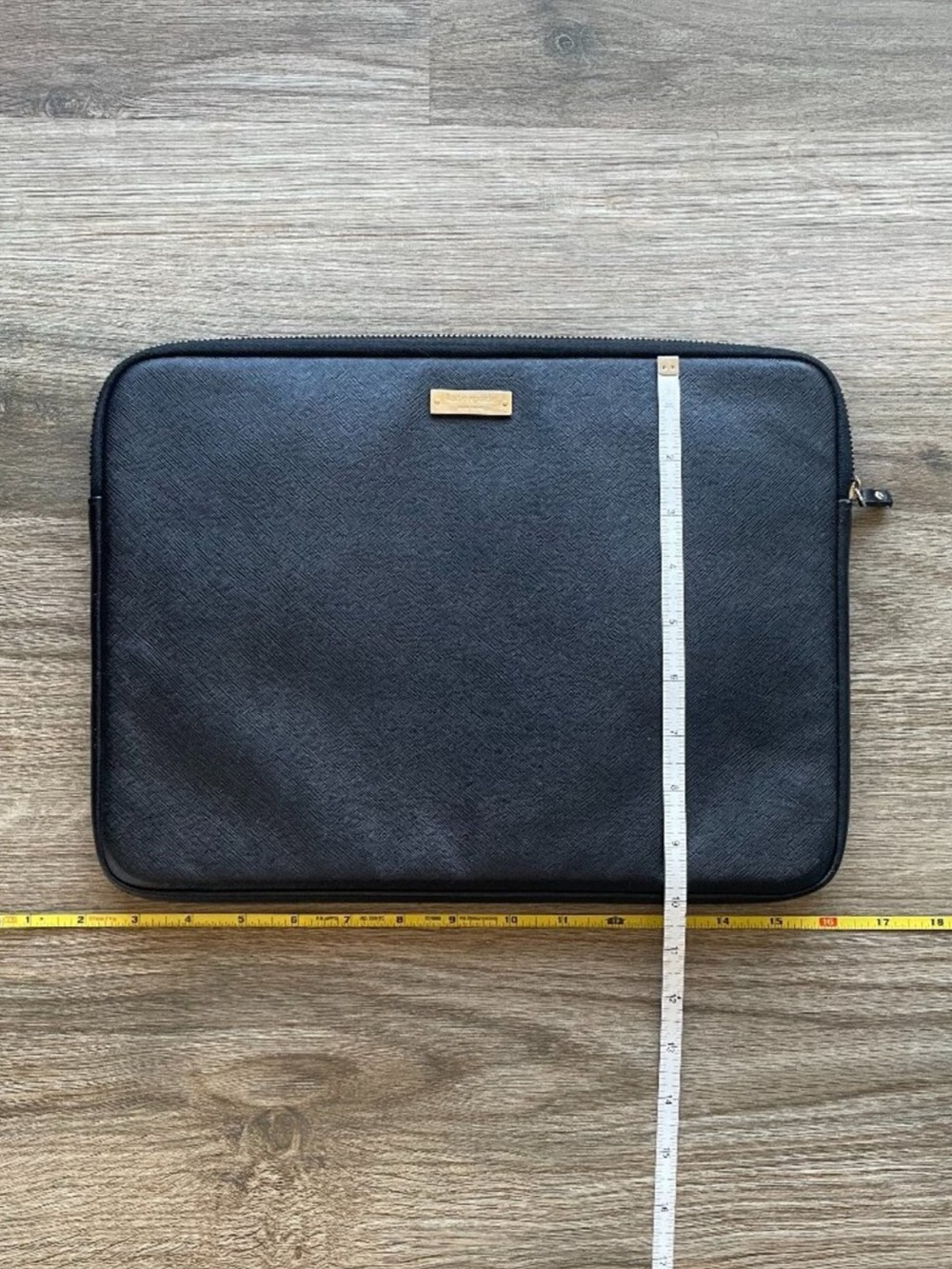 Kate Spade Black Saffiano Leather Laptop Sleeve